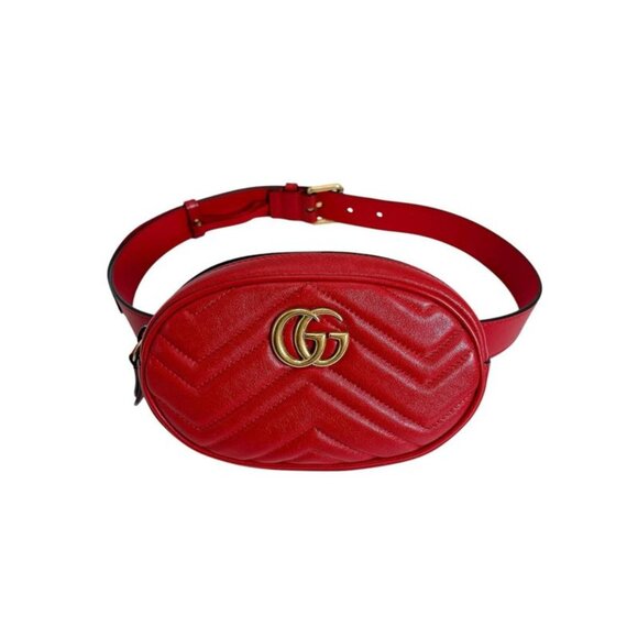 Gucci Body Bag GG Marmont Body Bag Red - Picture 2 of 15